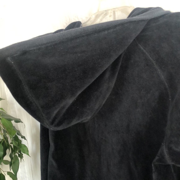 LOFT & KATE HILL Size PS black zip up hoodie & nautical cream & navy stripes top - Picture 5 of 12